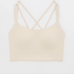 AERIE CREAM Sports Bra